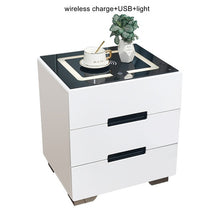 Load image into Gallery viewer, Multi-Functional LED Wireless USB Charging Night Stand
