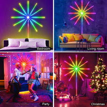 Load image into Gallery viewer, Firework Lights LED Strip Music Sound Sync Color Changing Remote Control LED Firework Light For Room Party