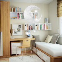 Load image into Gallery viewer, Aluminum Wire Star Moon Chandelier