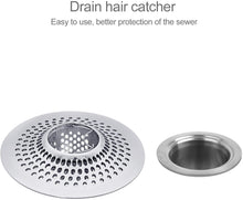 Load image into Gallery viewer, Drain Hair Catcher/Bathtub Shower Drain Hair Trap/Strainer Stainless Steel Drain Protector(Patented Product)