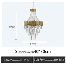 Load image into Gallery viewer, Luxury Crystal Spiral Staircase Chandelier