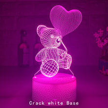 Load image into Gallery viewer, Love Bear Series 3D Light Creative Night Light LED Visual Light