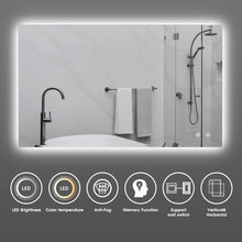 Load image into Gallery viewer, Dimmable 40 X 24 Inch Backlit Led 3 Colors White/Warm/Natural Lights Wall Mounted Fog Free mirror