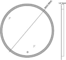 Load image into Gallery viewer, Dimmable 24 Inch round Circle Backlit Illuminated Anti-Fog 3 LED Color mirror