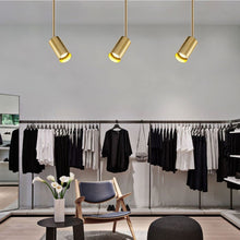 Load image into Gallery viewer, Brass Track Lighting Adjustable Gold Spotlights