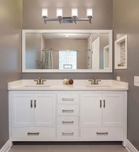 Load image into Gallery viewer, Brushed Nickel Finish 4 Light Dual Glass Shade