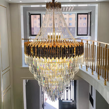 Load image into Gallery viewer, Luxury Crystal Spiral Staircase Chandelier