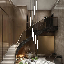 Load image into Gallery viewer, Led Long Line Pendant Stair case Chandelier