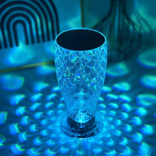 Load image into Gallery viewer, Fish Scale USB Port LED Rechargeable Touch Crystal Lamp