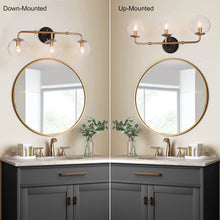 Load image into Gallery viewer, 3 Light Seeded Glass Shade