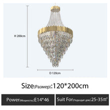 Load image into Gallery viewer, Luxury Crystal Spiral Staircase Chandelier