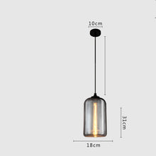 Load image into Gallery viewer, Dining Room Chandelier Art Lighting Glass Single Head Small Chandelier LED Lamps