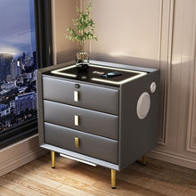Load image into Gallery viewer, Multi-Functional LED Wireless USB Charging Night Stand