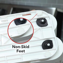 Load image into Gallery viewer, (White) | Pull-And-Rotate Spice Rack Organizer | 2 Double-Decker Shelves | Modular Design | Non-Skid Base | Stores Prescriptions, Essential Oils | 10.8"H X 5.75"W X 10.8"D