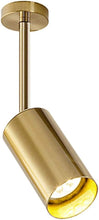 Load image into Gallery viewer, Brass Track Lighting Adjustable Gold Spotlights