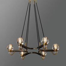 Load image into Gallery viewer, American Luxury Copper Chandelier Loft LED E14 Pendant Chandelier Lustre Chandelier Lighting Drop Light for Living Room