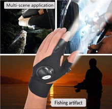 Load image into Gallery viewer, Outdoor Luminous Lighted Fingerless Gloves