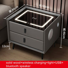 Load image into Gallery viewer, Multi-Functional LED Wireless USB Charging Night Stand