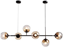 Load image into Gallery viewer, KCO Ceiling Pendant Adjustable Chandelier 6-Light Lamp Globe Glass
