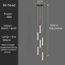 Load image into Gallery viewer, Led Long Line Pendant Stair case Chandelier
