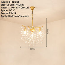 Load image into Gallery viewer, Gold Crystal Chandelier K9 Lustre Crystal Gold Chandelier LED Luxury Chandelier for Indoor Hotel Tree Branch Chandelier
