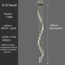 Load image into Gallery viewer, Led Long Line Pendant Stair case Chandelier
