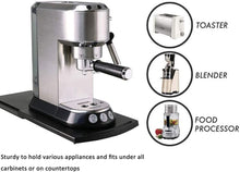 Load image into Gallery viewer, Sliding Caddy Sliding Coffee Maker Tray Mat, Countertop Storage for Air Fryer Blender Stand Mixer ,Sliding Shelf with Smooth Rolling Wheels,2 Sets
