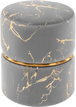 Load image into Gallery viewer, Duhome Padded round Velvet Ottoman Bronzed Fabrics 
