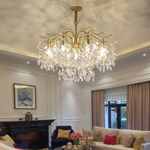 Load image into Gallery viewer, Gold Crystal Chandelier K9 Lustre Crystal Gold Chandelier LED Luxury Chandelier for Indoor Hotel Tree Branch Chandelier
