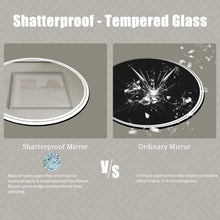 Load image into Gallery viewer, Oval LED Anti-Fog 3 Colors Dimmable Touch Switch Wall Mounted mirror
