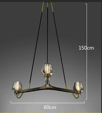 Load image into Gallery viewer, American Luxury Copper Chandelier Loft LED E14 Pendant Chandelier Lustre Chandelier Lighting Drop Light for Living Room
