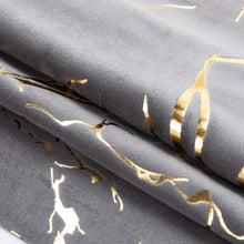 Load image into Gallery viewer, Duhome Padded round Velvet Ottoman Bronzed Fabrics 
