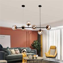 Load image into Gallery viewer, KCO Ceiling Pendant Adjustable Chandelier 6-Light Lamp Globe Glass
