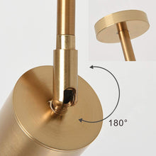 Load image into Gallery viewer, Brass Track Lighting Adjustable Gold Spotlights 
