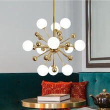 Load image into Gallery viewer, Nordic LED Sputnik Postmodern Dandelion Glass Ball Molecular Chandelier 
