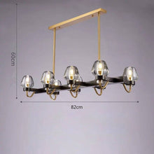 Load image into Gallery viewer, American Luxury Copper Chandelier Loft LED E14 Pendant Chandelier Lustre Chandelier Lighting Drop Light for Living Room
