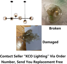 Load image into Gallery viewer, KCO Ceiling Pendant Adjustable Chandelier 6-Light Lamp Globe Glass

