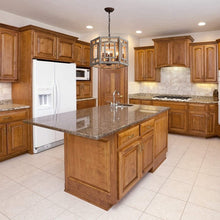 Load image into Gallery viewer, Vintage 6-Light Wood Chandelier Rustic Farmhouse Pendant Light
