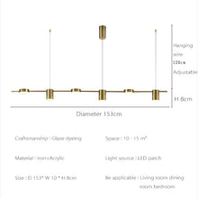 Load image into Gallery viewer, Nordic Led Hanging Black Dimmable Chandelier
