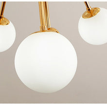 Load image into Gallery viewer, Nordic LED Sputnik Postmodern Dandelion Glass Ball Molecular Chandelier 
