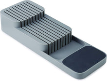 Load image into Gallery viewer, 85120 Drawerstore Kitchen Drawer Organizer Tray for Knives Knife Block, Gray
