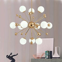 Load image into Gallery viewer, Nordic LED Sputnik Postmodern Dandelion Glass Ball Molecular Chandelier 
