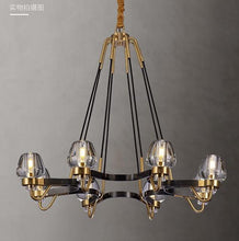 Load image into Gallery viewer, American Luxury Copper Chandelier Loft LED E14 Pendant Chandelier Lustre Chandelier Lighting Drop Light for Living Room
