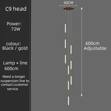 Load image into Gallery viewer, Led Long Line Pendant Stair case Chandelier
