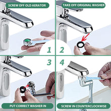 Load image into Gallery viewer, Rotating Faucet Extender, 1080 Degree Swivel Faucet Aerator
